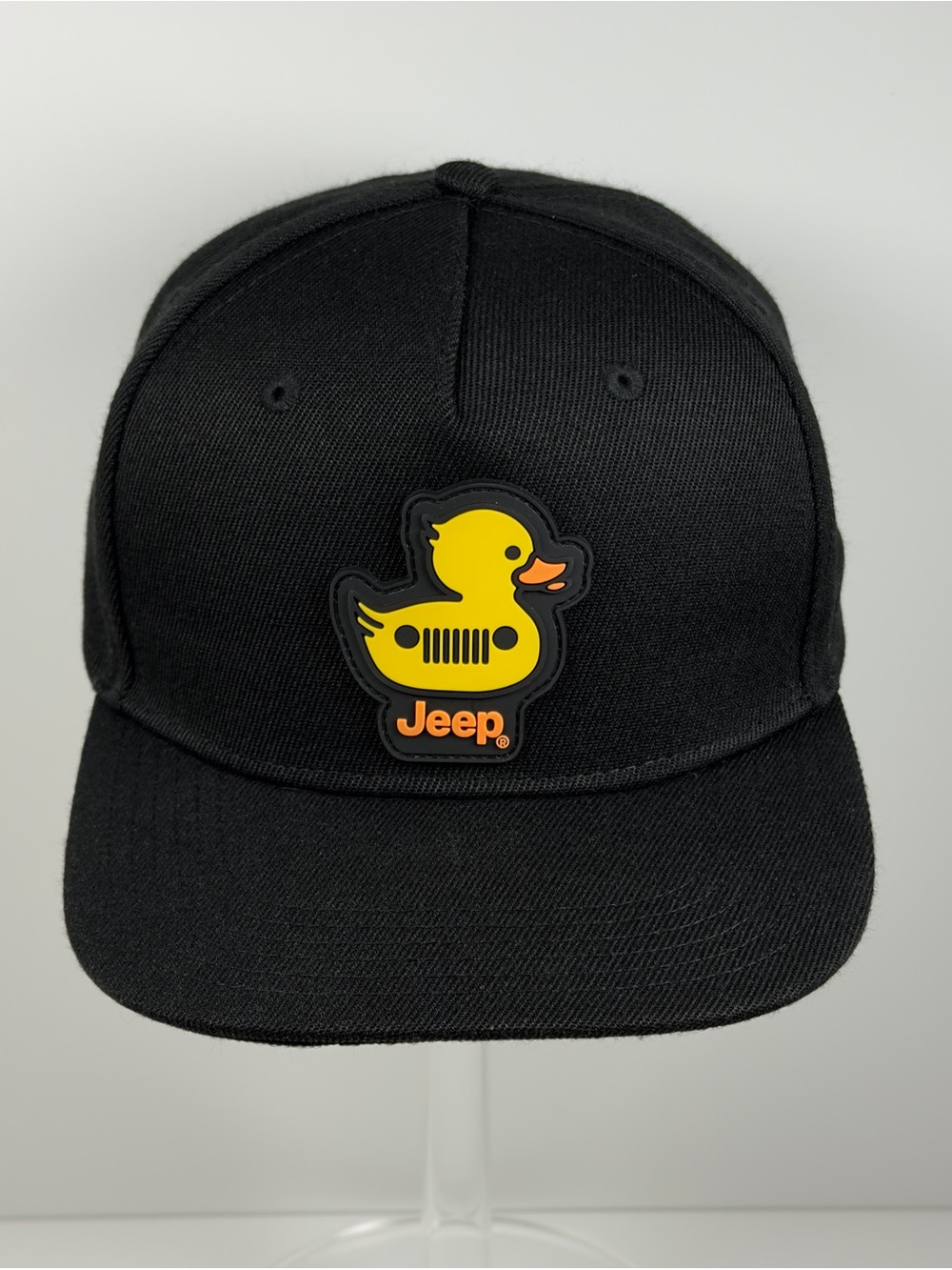 Jeep Duck Duck Rubber Patch Hat Black Snapback Cap Open Road Brands One Size